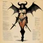 Placeholder: ConceptSheet: succubus cleric with AD&D statistics [by frank frazetta]