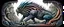 Placeholder: colorful pen and airbrush of twisted rock and jungle monster breed animal as fantasy art in the style of giger and escher