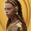 Placeholder:  Greta Thunberg portrait mystic indian woman , cute, beautiful, long hair, head and shoulders portrait, cinematic, 8k, resolution concept art portrait by Greg Rutkowski, Artgerm, WLOP, Alphonse Mucha dynamic lighting hyperdetailed intricately detailed