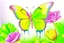 Placeholder: vibrant butterfly, its wings reflecting the rainbow, settled on a dew-kissed rose in a lush garden, with a warm and lively atmosphere"