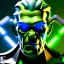 Placeholder: octane render of a metallic frankenstein's monster, boris karloff, neon glow