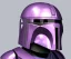 Placeholder: Purple Mandalorian helmet