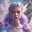 Placeholder: fairy in a blue and violet landsacape with multicolored crystals falling from the sky, full of details, smooth, bright sunshine，soft light atmosphere, light effect，vaporwave colorful, concept art, smooth, extremely sharp detail, finely tuned detail, ultra high definition, 8 k, unreal engine 5, ultra sharp focus