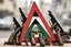 Placeholder: palestine guns and upside down red triangle