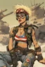 Placeholder: Tank Girl in her iconic scene