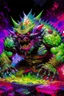 Placeholder: a highly detailed extremely beautiful iridescent laser shaded painting of a ultra wrathful vibrant isometric futuristic abomination nightmare monster god of chaos, dimensional perspective, galaxies, universal, prismatic, visionary, gothic, powerful, Triumphant, ornate, sci-fi, cinematic action horror, dramatic, epic fantasy art, rich deep colors, by adrian ghenie, michael whelan, Gerhard richter, Lisa frank, Kinkade, part by Dan Mumford, art by takato yamamoto, Gediminas Pranckevicius, masterpi