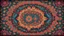 Placeholder: Hyper Realistic rustic colorful cross stich mandala pattern background with vignette effect