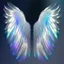 Placeholder: iridescent angel wings