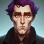 Placeholder: Portrait of a 30 year old warlock like Sherlock Holmes