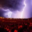 Placeholder: 2 sourceress,beautiful, spanish inquisition, night, crowd cheering, strange lens prospective, thunderstorm, high definition, cinematic, reflections