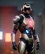 Placeholder: cyber ninja, black metal armor, futuristic suit, imperious, 8k resolution, overwatch, genji, color, vibrant, visor