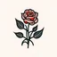 Placeholder: simple but elegeant flower for logo, pixel perfect, svg, detailed, like a rose