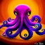 Placeholder: portrait of an octopus in the style of Chris Ryniak