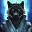 Placeholder: Cyberpunk wolf