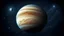 Placeholder: planet Jupiter with a starry background