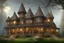 Placeholder: fantasy victorian house surrounded by forest