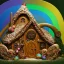 Placeholder: an intricate Hobbit-style gingerbread house with rainbow sprinkles, frosting, 8k resolution, centered, high-quality, ultrafine-detail, wide-angle lens, digital art, detailed matte, volumetric lighting, illustration, 3D octane render, brian froud, howard lyon, ben goossens, George Grie, alphonse mucha