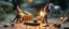 Placeholder: air brush 3d with pen outline, In the background, another tiny human gnome carrying an absurdly powerful lantern suddenly shines a bright spotlight directly onto the snake and performs a ridiculous little victory dance. A tiny spider crawls across the board while a miniature unicorn calmly wanders through the background. Detailed miniature fantasy environment, expressive gnome faces, exaggerated physical comedy, realistic materials, cinematic camera movement, shallow depth of field, warm lantern