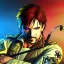 Placeholder: ringleader, Arthur Kulkov, front, handsome, circus, male, Yoji Shinkawa Solid Snake, Russian, lisa Frank fantasy, detailed matte painting, 8k resolution, Golden hour, interesting detailed storybook fantasy