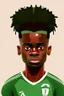 Placeholder: Bukayo Saka English-Nigerian footballer ,cartoon 2d