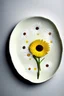 Placeholder: Plate in the shape of camomile