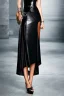 Placeholder: woman, black leather gown, evil godmother, old