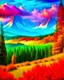 Placeholder: Enjoy Comfortable Country Scenes and Nature, Charming Forest, Majestic Mountains WITH COLOR