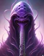 Placeholder: Dungeons & Dragons Mind Flayer Portrait, tentacle mouth, regular purple face