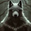 Placeholder: award winning portrait of a horror lycanthrope male anthropomorphic black wolf long black hair. character design by cory Loftis, Fenghua Zhong, ryohei hase, Ismail inceoglu and ruan jia. unreal engine 5, artistic lighting, highly detailed, photorealistic, fantasy