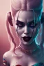 Placeholder: Harley Quinn and joker, high delicate defined details, beautiful, atmospheric, matte, 3 d 8 k octane rendered, sharp focus, illustration, high detail, ultra realistic, highly saturated colors