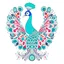 Placeholder: sweet Peacock, ((flat white background)), line art, white background style. detailed, realistis, aesthetic, vector