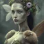 Placeholder: Portrait of beautiful girl, plant, metal, feathers, Dryad, fae, sidhe, ominous, nature, plants, wildflower, facepaint, dnd character portrait, intricate, oil on canvas, masterpiece, expert, insanely detailed, 4k resolution, retroanime style, cute big circular reflective eyes, cinematic smooth, intricate detail , soft smooth lighting, soft pastel colors, painted Renaissance style,bokeh, 800mm lens