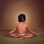 Placeholder: indian child in meditation