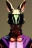 Placeholder: Medium Close Up Portrait, Front image. cyberpunk, rabbit mask, Asian woman, pink hair. latex tracksuit. Red, black, gold, color. Dior style. Color background, photo studio. Avatar image, highly detailed, concept art, smooth, unreal engine 5, god rays, ray tracing, RTX, lumen lighting, ultra detail, volumetric lighting, 3d, finely drawn, high definition, high resolution.