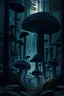 Placeholder: dark mushroom forest