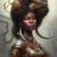 Placeholder: sango fantasy, fantasy magic, intricate, sharp focus, illustration, highly detailed, digital painting, concept art, matte, masterpiece head sexy view black African beauty black afro hair space lady turquoise one head dragon skin Indonesian princess facing forward