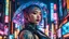 Placeholder: "captivating ultra-futuristic cyberpunk portrait of a young lady, chrome and holographic fashion, neon-lit Tokyo street backdrop, intricate tattoos, LED-lit clear umbrella, dynamic composition, AI-generated style of Josan Gonzalez and Masamune Shirow, hyper-detailed, with vivid colors and moody atmospheric lighting, high-resolution, cinematic lens flare, sharp focus, –ar 3:4 –v 5 –q 2 –upbeta"