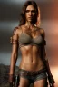 Placeholder: mid-length Photograph , intricate details, of epic photoshot of a beautiful jessica alba with lara croft highly detailed leather costume, red long hair curly highly detailed and shiny, stomach showing, toned, yellow eyes highly detailed, arme cover by tattooed, photorealistic, octane render, unreal engine, hyper detailed, volumetric lighting, hdr, cinematic,unreal engine 5, 4k, 8k