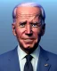 Placeholder: Waist up Portrait, joe Biden, muppet Sesame Street style, Blue suit retro style, photo studio, unreal engine 5, concept art, art station, god lights, ray tracing, RTX, lumen lighting, ultra detail, volumetric lighting, 3d.