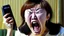 Placeholder: korean karen on screaming on phone