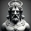 Placeholder: a greek marmor statue of zeus, steam punk, scary, horror, realistic, made in octane, cinematic, movie, CGI, ultra-realistic, extremely detailed octane rendering, 8K, VRAY Super Real ar 2:3, dof photorealistic futuristic 50mm lens hard lighting dark gray tintype photograph, realistic lighting, sephia colors