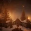 Placeholder: Mysterious christmas night, surreal atmosphere, cosmic backdrop, celestial ambience, soft lighting, very chilly appearance of the surroundings, unreal engine 5 volumetric lighting, intricate details, realistic style, 8k resolution