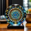 Placeholder: mandala embeded glass