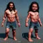 Placeholder: Jason Momoa toddler, full body, dramatic lighting, hyper realistic