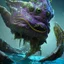 Placeholder: fluid ink angler fish creature, unreal engine 5, 8k resolution, photorealistic, ultra detailed