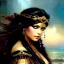 Placeholder: Drawing of beautiful face busty female pirate,Black pearl,sea,ancient leather armor, balanciaga fashion clothe painting by gaston bussiere, greg rutkowski, yoji shinkawa, yoshitaka amano, tsutomu nihei, donato giancola, tim hildebrandt, oil on canvas, cinematic composition, extreme detail,fit full head inside picture,16k