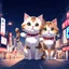 Placeholder: Cats hair emo flam , , Tokyo city night view wallpaper , cartoon