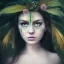 Placeholder: Portrait of beautiful girl, plant, metal, feathers, Dryad, fae, sidhe, ominous, nature, plants, wildflower, facepaint, dnd character portrait, intricate, oil on canvas, masterpiece, expert, insanely detailed, 4k resolution, retroanime style, cute big circular reflective eyes, cinematic smooth, intricate detail , soft smooth lighting, soft pastel colors, painted Renaissance style, 800mm lens