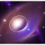 Placeholder: purple black hole in space bright stars