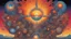 Placeholder: Set The Controls For The Heart Of The Sun || psychedelic, in the styles of Otto Rapp and Gerald Scarfe and Hipgnosis, intricately detailed, expansive, maximalist, mixed media, modern colors, epic, stunning, beautiful, magic realism, highest resolution
